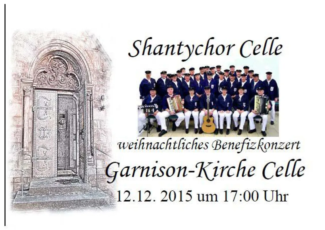 Plakat Shanty-Chor-Konzert in Celle