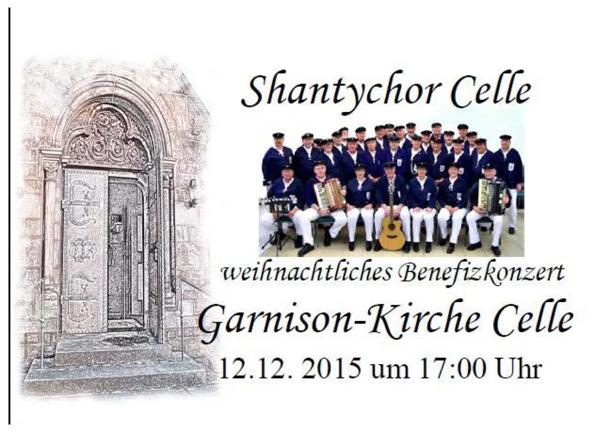 Plakat Shanty-Chor-Konzert in Celle