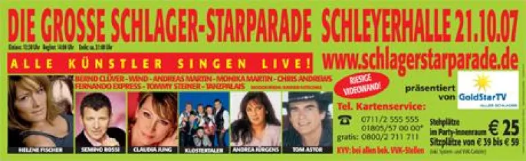 Deutschlands größtes Schlager Open Air 2008 Bild: Deutschlands größtes Schlager Open Air 2008