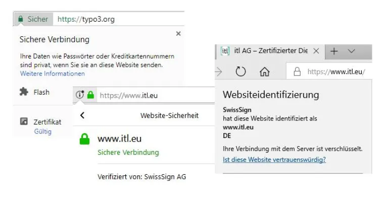 Bild: Mit itl auf Nummer sicherer - HTTPS verschlüsselt