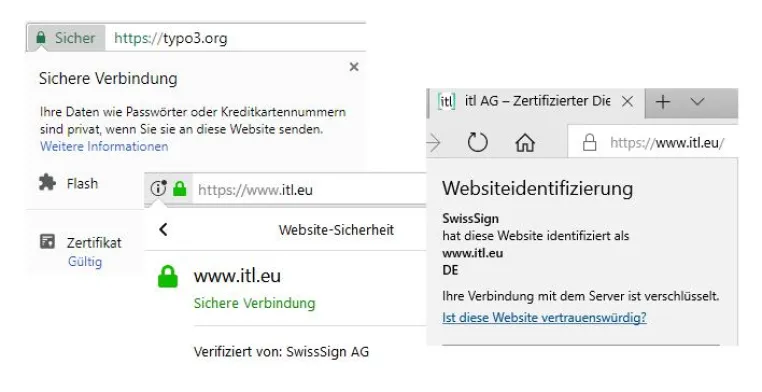 Bild: Mit itl auf Nummer sicherer - HTTPS verschlüsselt