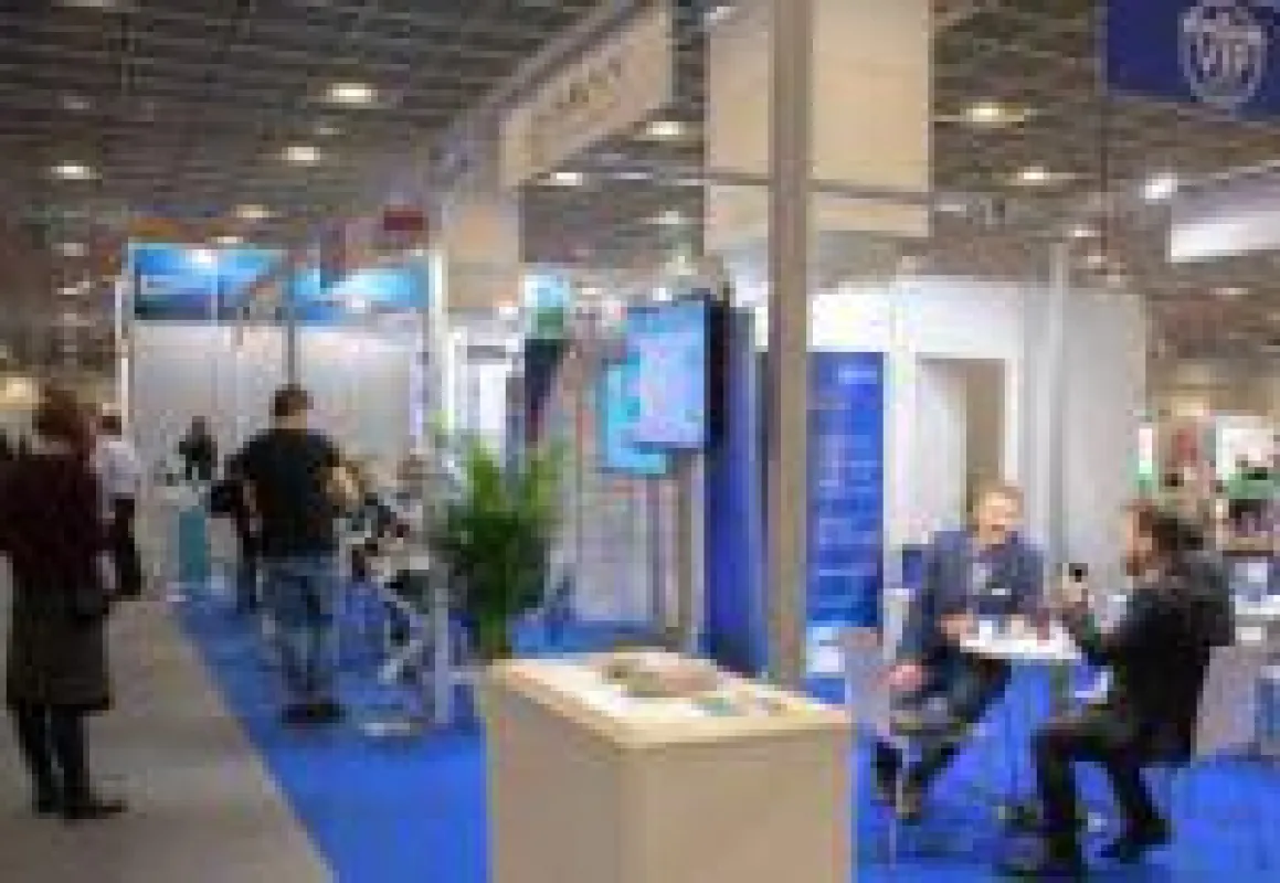 Die Telematics VIP-Lounge befand sich zentral im Ausstellungsbereich. Bild: Telematik-Markt.de