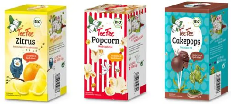 Cakepops und Popcorn als Tee? TeeFee macht’s möglich mit den brandneuen zuckerfreien Kindertees! Bild: Cakepops und Popcorn als Tee? TeeFee macht’s möglich mit den brandneuen zuckerfreien Kindertees!