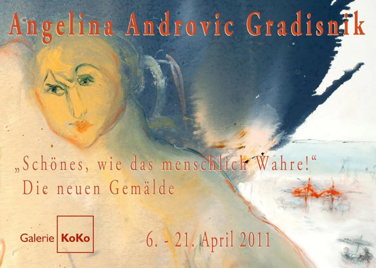 Einladungskarte Angelina Androvic Gradisnik, Galerie KoKo Wien