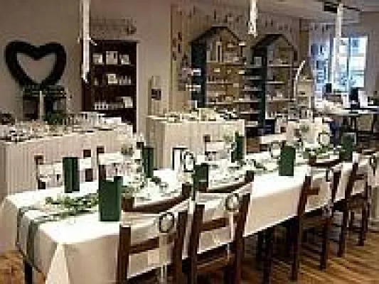 Bild: Kommunions Ausstellung bei Tafeldeko Wadern