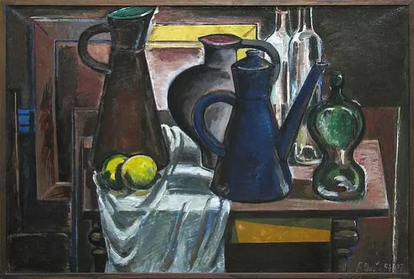 Bild: Ronald Paris in der Galerie am Gendarmenmarkt, Berlin