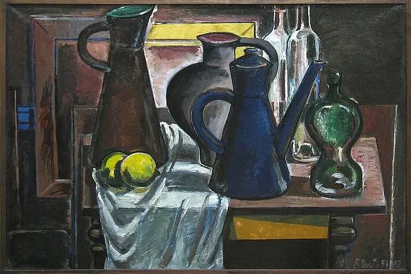 Bild: Ronald Paris in der Galerie am Gendarmenmarkt, Berlin