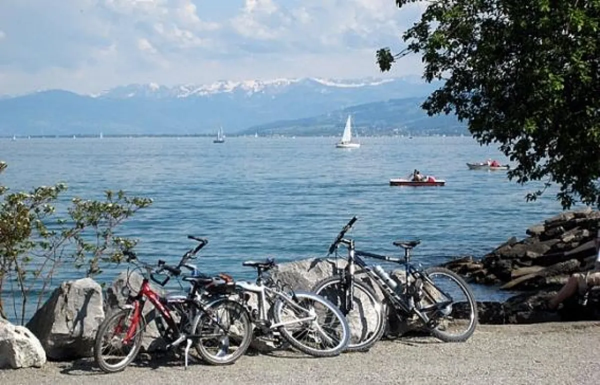 Radlerpause am Bodensee