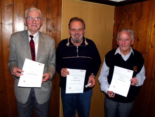 Bild: 6.500 Stunden ehrenamtliche Arbeit im DRK / Jahresabschluss der Fachdienstbereitschaft