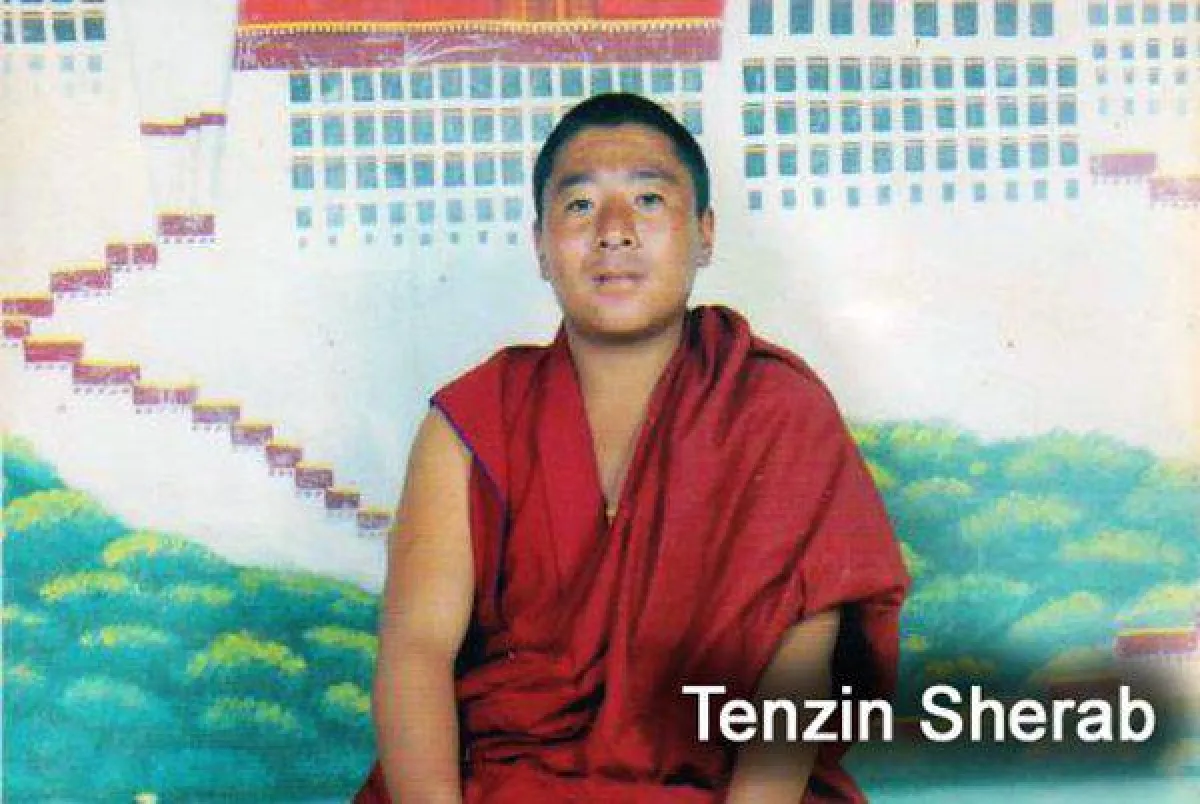 Einer der zahlreichen festgenommenen Mönche