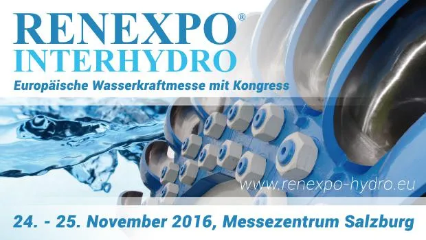 RENEXPO® INTERHYDRO, größte Wasserkraftplattform Europas in Salzburg Bild: RENEXPO® INTERHYDRO, größte Wasserkraftplattform Europas in Salzburg