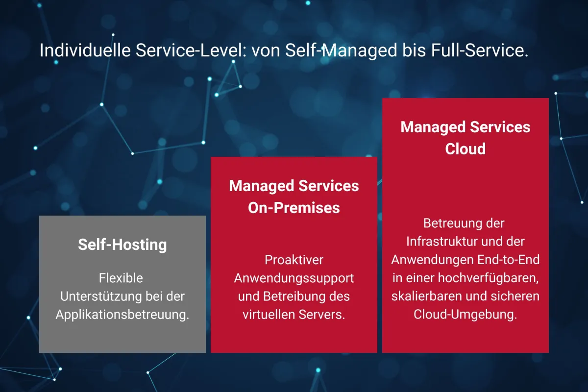 Individuelle Service-Level: von Self-Managed bis Full-Service. (© Element Logic)