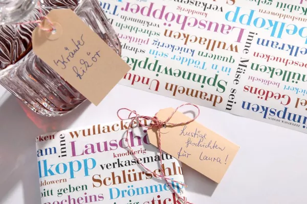 Geschenke schön gestalten - Anhänger für dies und das Bild: Geschenke schön gestalten - Anhänger für dies und das