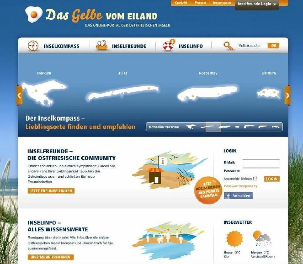 Das Gelbe vom Eiland: Startseite