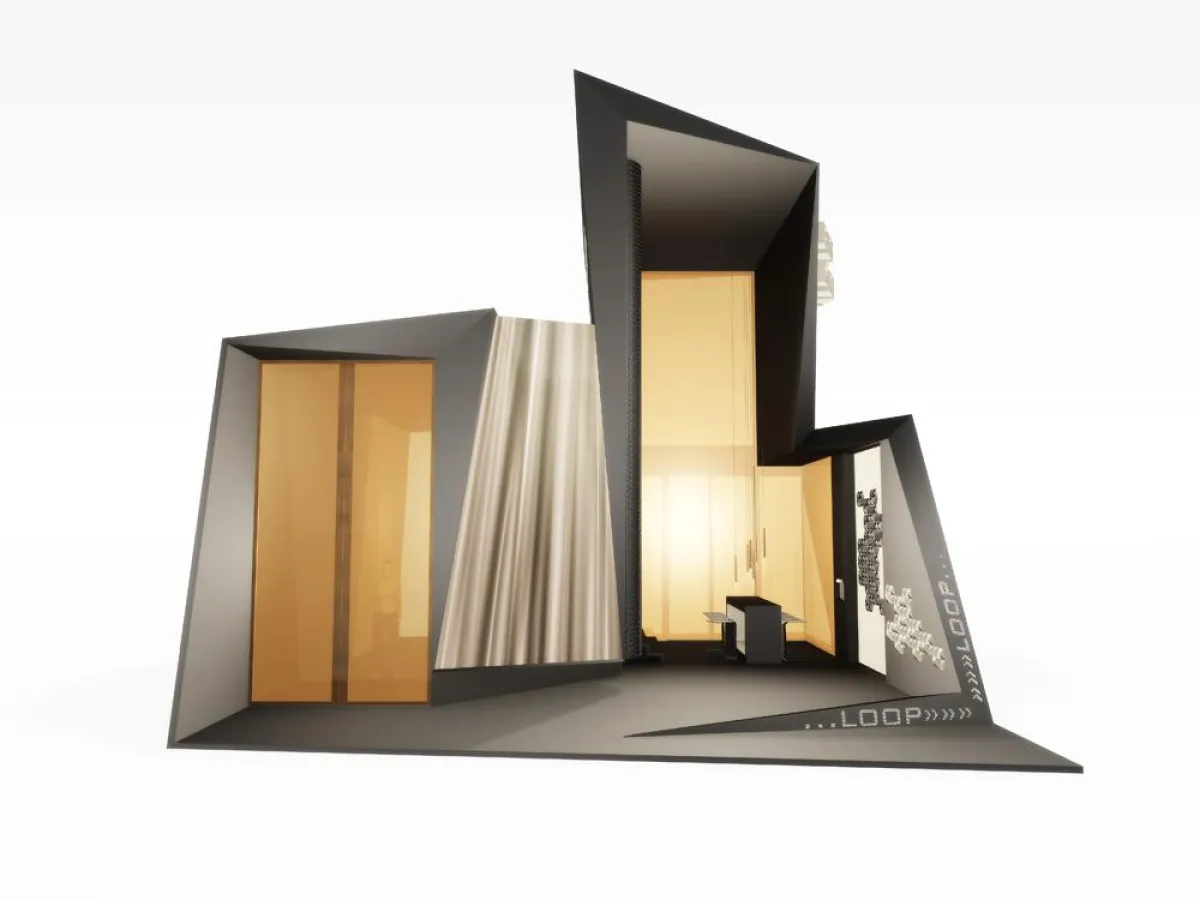 loop14 - Eine Skulptur von endlosen Konturen