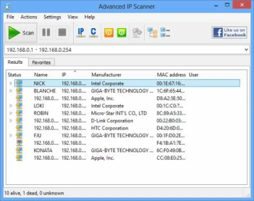 Bild: Famatech hat die neue Version 2.3 des kostenlosen Netzwerk-Scanners Advanced IP Scanner auf den Markt gebracht