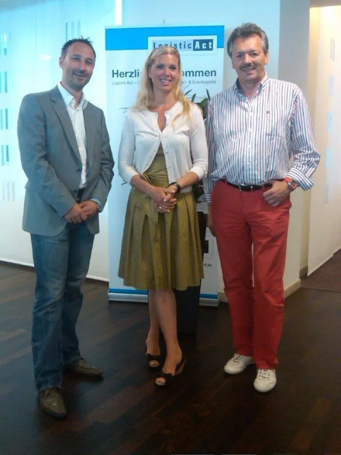 Prinzessin Maya von Hohenzollern mit Heinz Theo Schneider und Martin Messerschmidt