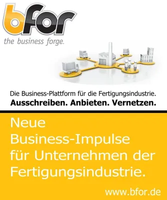 Bild: Neue Business Plattform für die Fertigungsindustrie auf bfor.de