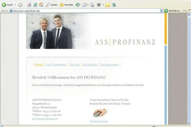 Bild: Per-Klick zum Finanzberater