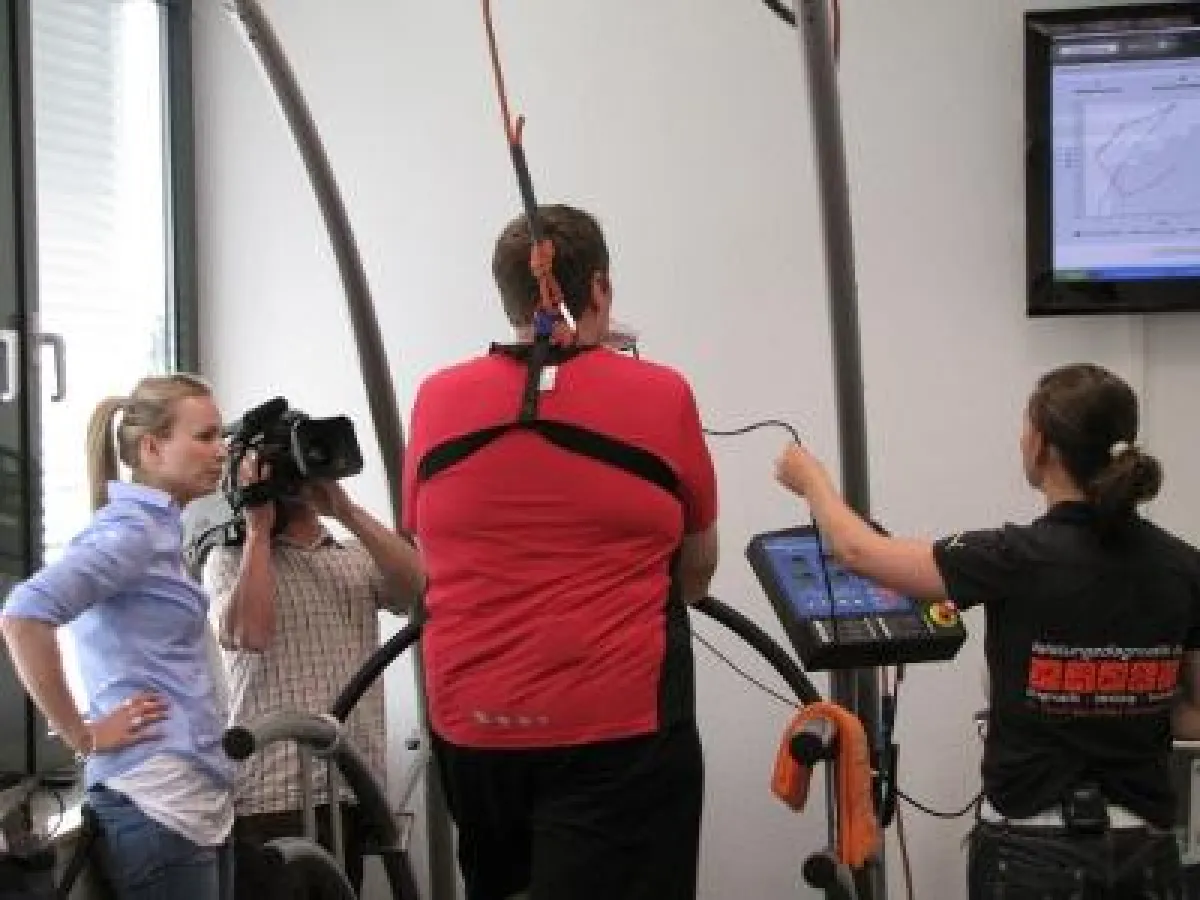 Biggest Loser Kandidat Peter beim aeroscan.