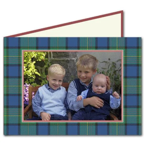 Bild: Schottische Weihnachten beim DRUCKATEUR – stilvolle Weihnachtskarten mit Foto und Tartan Muster
