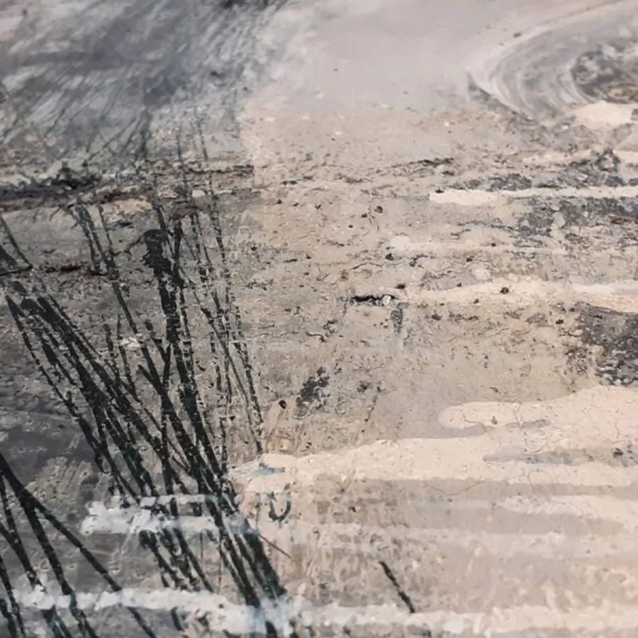 Mischtechnik 359 mit Strukturen (Detail-Aufnahme)