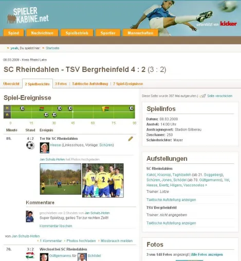 Bild: Chance für den Amateurfußball - Sportberichterstattung im Internet auf Bundesliga-Niveau