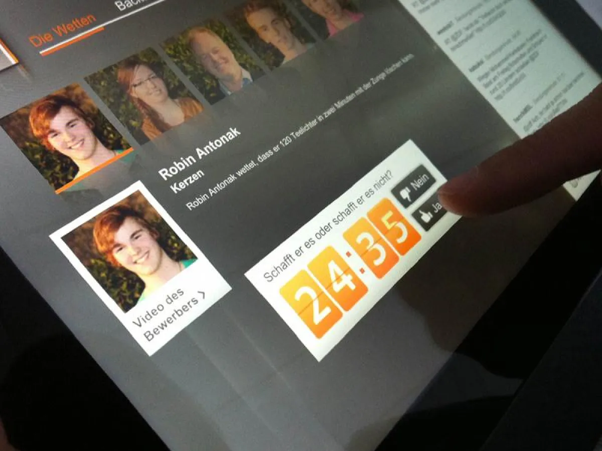 Die Second Screen-Anwendung für