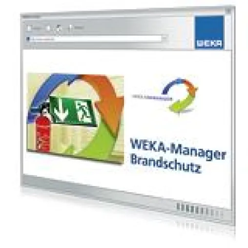 Bild: Der digitale „WEKA Manager Brandschutz“ gibt betrieblichen Brandschutzbeauftragten wertvolle Unterstützung