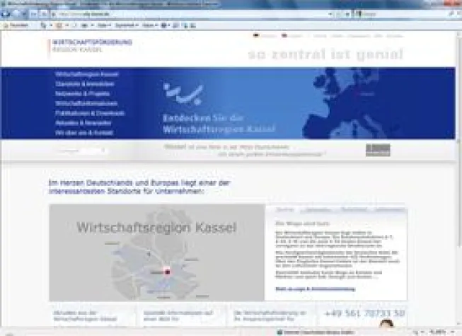 Bild: Website-Relaunch für die Wirtschaftsregion Kassel