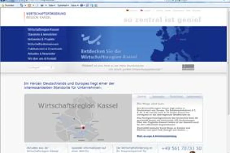 Bild: Website-Relaunch für die Wirtschaftsregion Kassel
