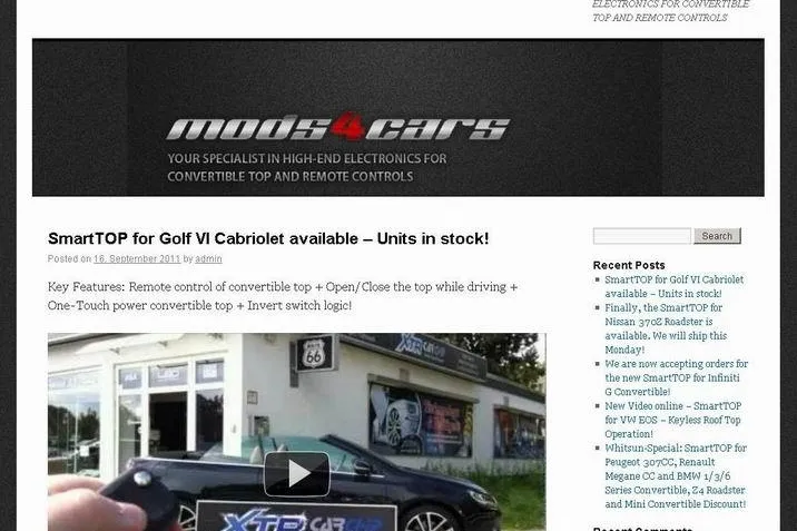 Bild: Mods4cars betreibt einen eigenen Blog