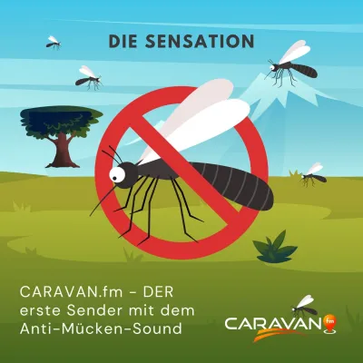 Bild: CARAVAN.fm setzt auf innovative Technologie: Hochfrequenter Ton soll Mücken vertreiben