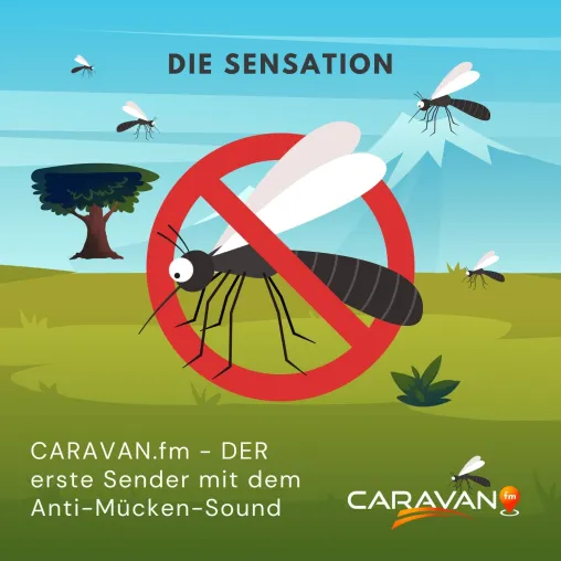 CARAVAN.fm setzt auf innovative Technologie: Hochfrequenter Ton soll Mücken vertreiben Bild: CARAVAN.fm setzt auf innovative Technologie: Hochfrequenter Ton soll Mücken vertreiben