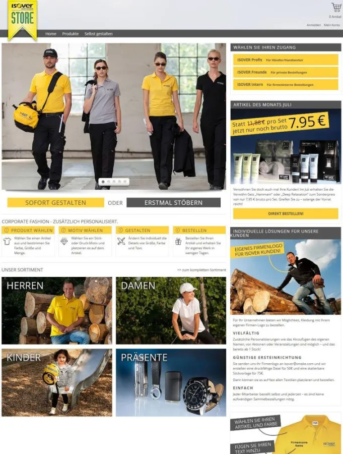 Der neue ISOVER Store bietet Kunden alles, was sie wollen.