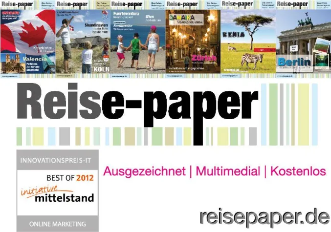 Bild: Reisepaper ist AUSGEZEICHNET