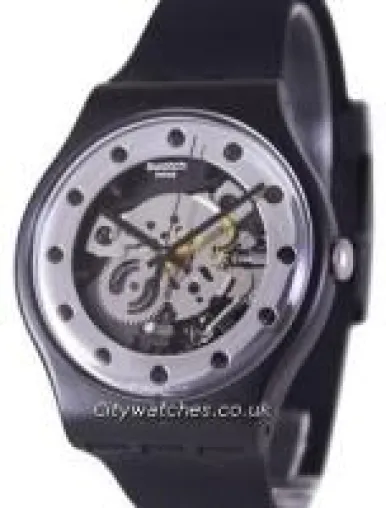 Bild: Swatch Originals Silver Glam Swiss Quartz SUOZ147 Unisex Watch