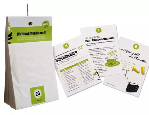 Bild: COUNTDOWN WEIHNACHTEN ist: Der erste Adventskalender, der rückwärts zählt