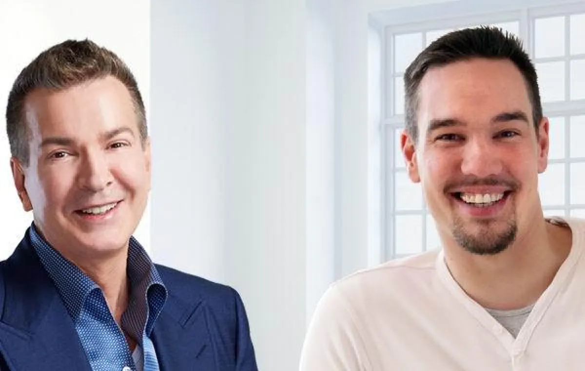 Natura Vitalis-Gründer Frank Felte (l.) und der Moderator und wissenschaftliche Beirat Marco Caspari