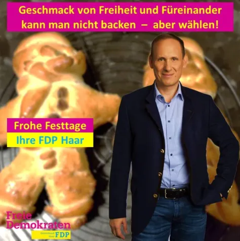 Bild: Weihnachtsgruß der FDP Haar