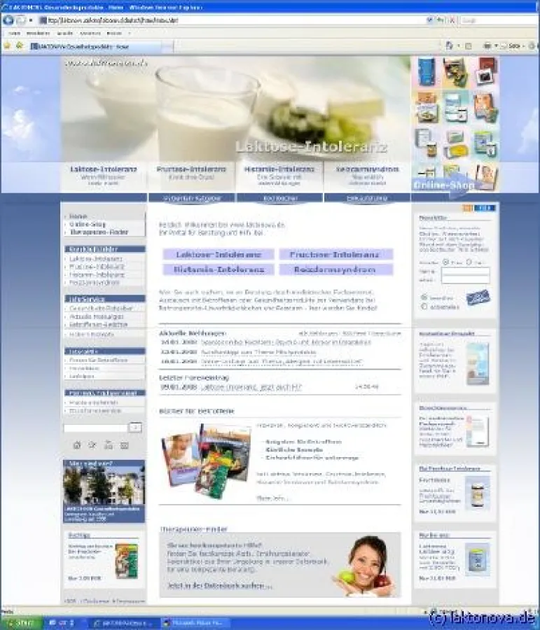 Neues Gesundheitsportal: www.laktonova.de