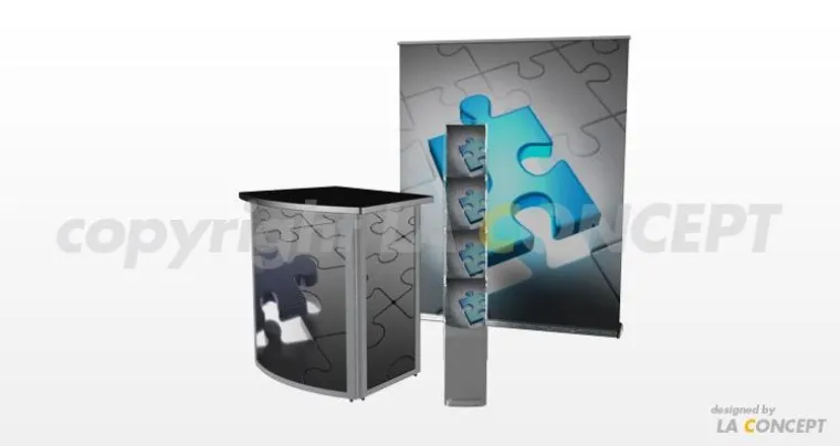 Bild: Rollup Display in Übergröße – der BannerBug von LA CONCEPT