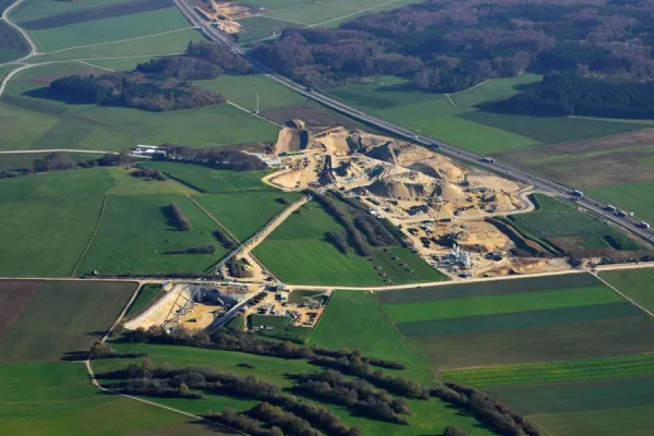 Bild: ICE-Trasse Stuttgart-Ulm: Aushub beim Albaufstieg wird über eANVportal abgewickelt