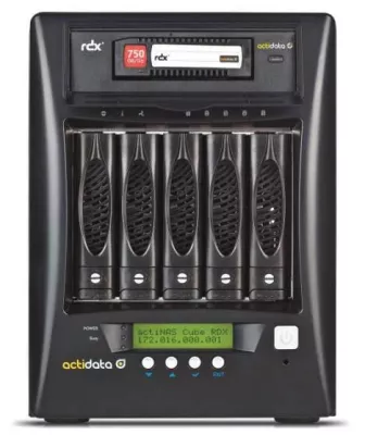 Bild: actidata stattet seine actiNAS Cube Serie mit 4 TB Festplatten aus - Speicherkapazität beträgt bis zu 32 TB
