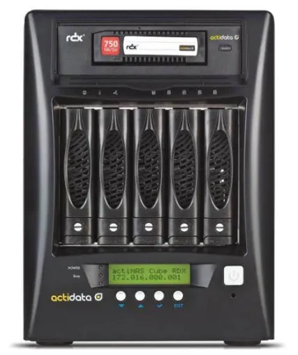 Bild: actidata stattet seine actiNAS Cube Serie mit 4 TB Festplatten aus - Speicherkapazität beträgt bis zu 32 TB