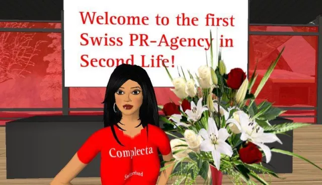 Bild: Complecta überbringt Valentinsgrüsse in Second Life