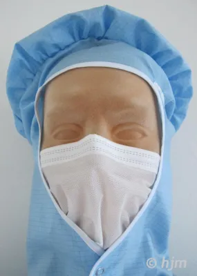 Bild: Gesichtsschleier - Reinraum ISO Klasse 4 kompatibel