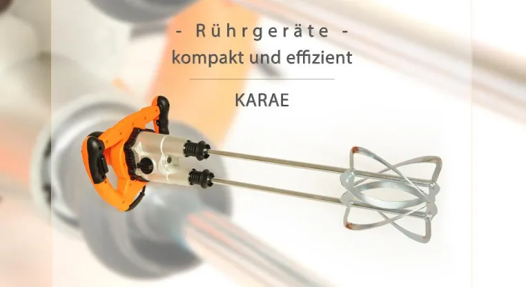 Bild: KARAE startet mit dem Verkauf von neuen Rührgerät für Mörtel und Estrich