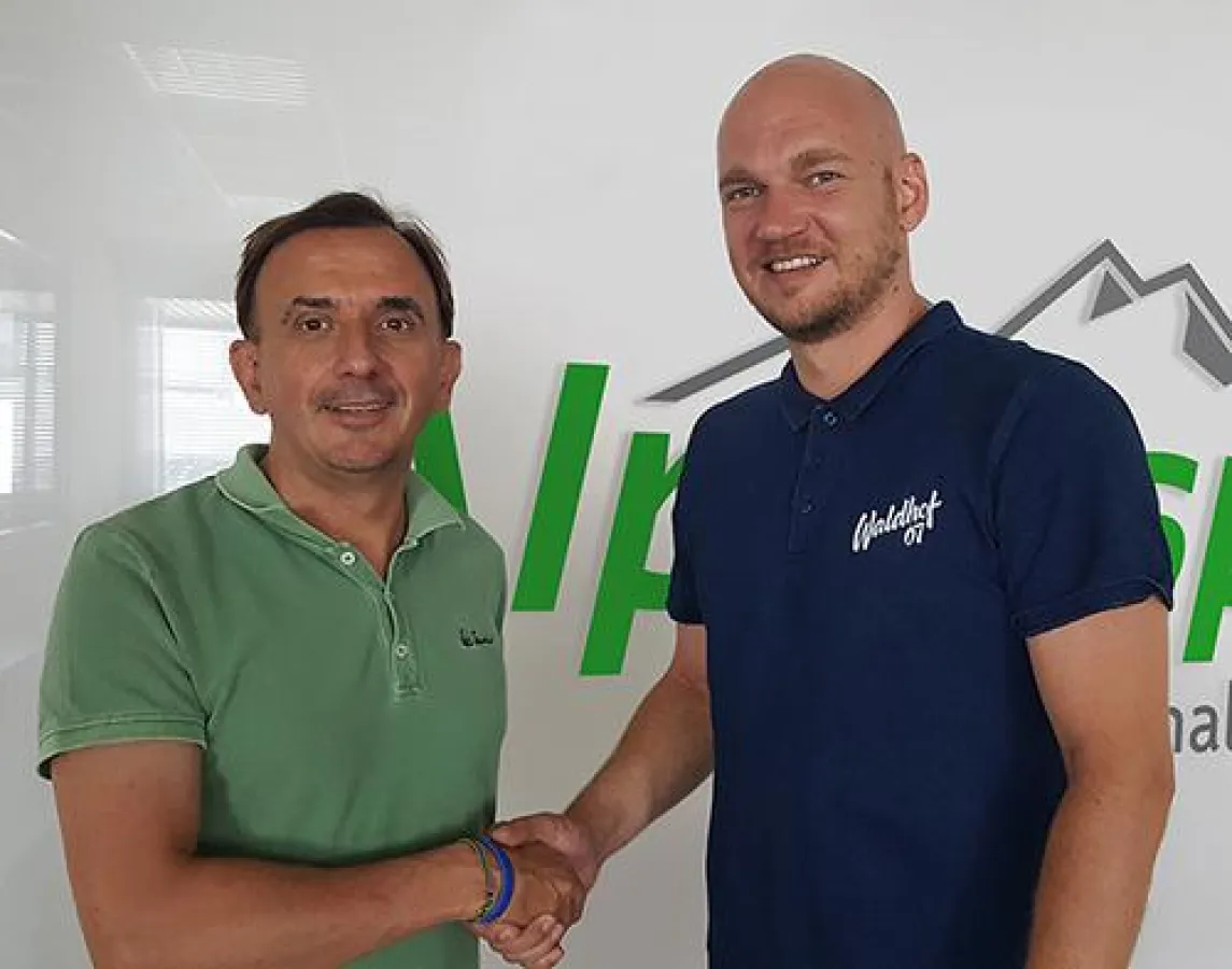 Christian Faggin, Alpensped (li) und Markus Kompp, SV Waldhof