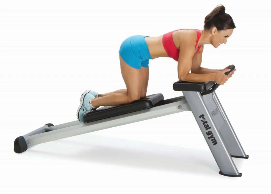 Sehr vielseitig einsetzbar: Der Total Gym Core Trainer zum Training der rumpfstabilisierenden Muskul
